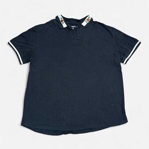 Novamen black and white XL size polo shirt